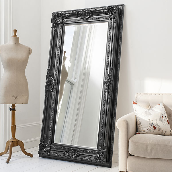 Harvest Direct Angouleme Black Wall Mirror