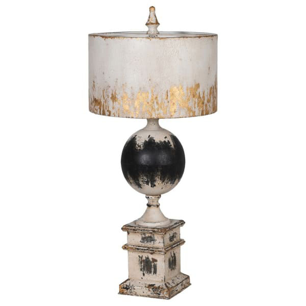 Edison Vintage Lighting Classic Distressed Metal Table Lamp with Shade