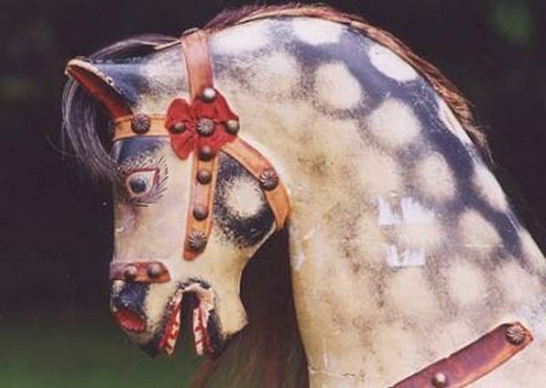 Collinson Rocking Horses - Original Dapple Grey Victorian Collinson Horse
