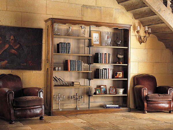 Rouchon Esprit de Chateau C900 walnut and oak library bookcase 