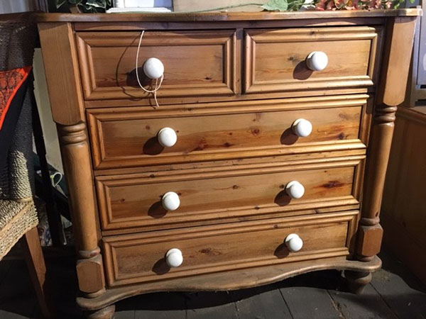 Ex-Display Rustic Pine 2 over 3 Chest of Drawers