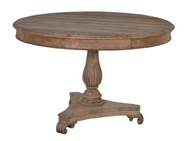 Reclaimed Pine Drum Top Round Dining Table
