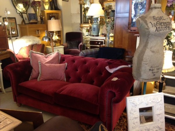 Tetrad Coniston Velvet Sofa on display in our Southport furniture showrooms