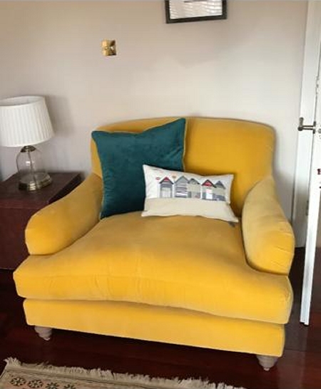 FF Collection by Tetrad Ruffle Snuggler  in a customer's living room