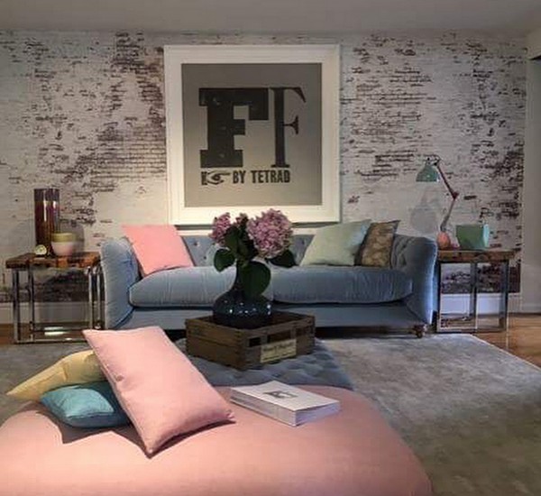 FF Collection by Tetrad Truffle Sofa, Pouffe & Buffet Stool; 