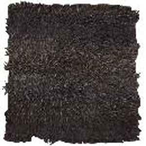 Tetrad Medium Square Shaggy Dark Brown Wooly Scatter Cushion
