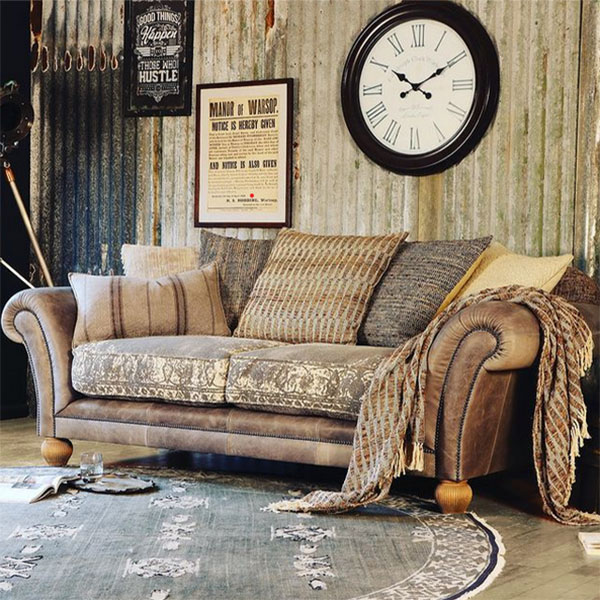 Tetrad Heritage Montana Sofa in a grey colour way