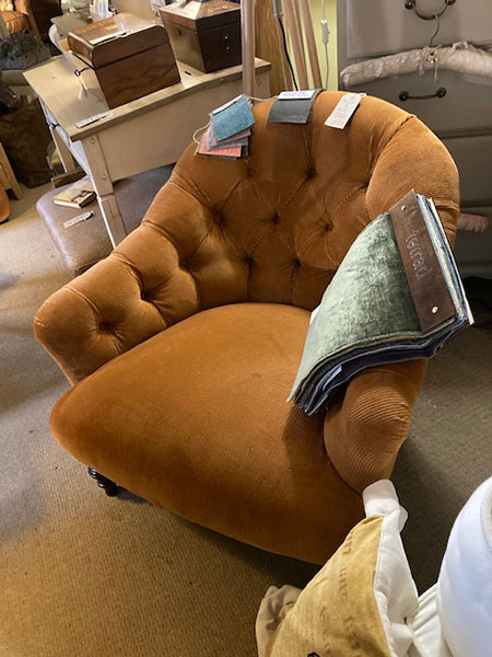 Tetrad Aberlour Fabric Armchair on display in our Southport furniture showrooms