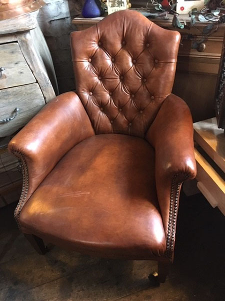 Original 1930s Leather Armchair