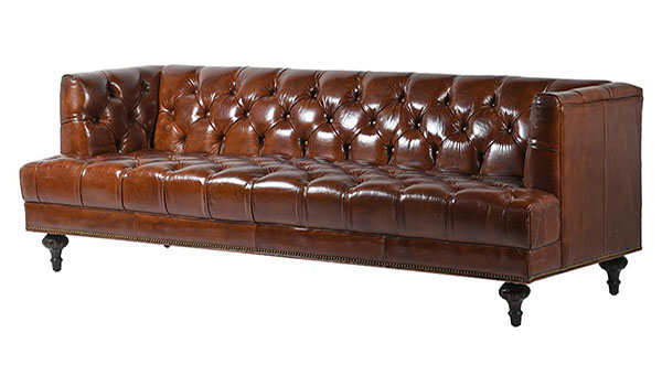 Vintage Brown Leather Rembrandt Chesterfield Sofa