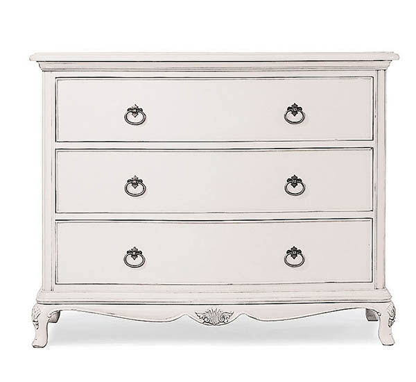 Willis and Gambier Ivory 3 Drawer Low Chest